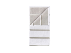 Håndkle - 100% bomull - Zone Denmark Sauna - Stripet White